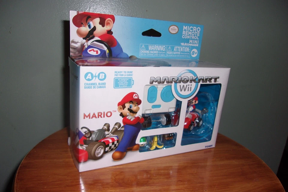 Mario Kart Wii Micro Remote Control Car Mini R/C Nintendo - MARIO, NIB TOMY - Image 2 of 3