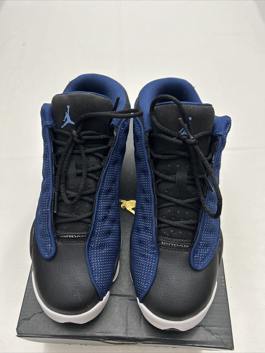 Nike Men 6.5 AIR JORDAN 13 Retro Low BG‎ BLUE BLACK 2932 Jordan 13 Retro Mens Shoes, Black/University Blue/Black, 7.5  main image 2