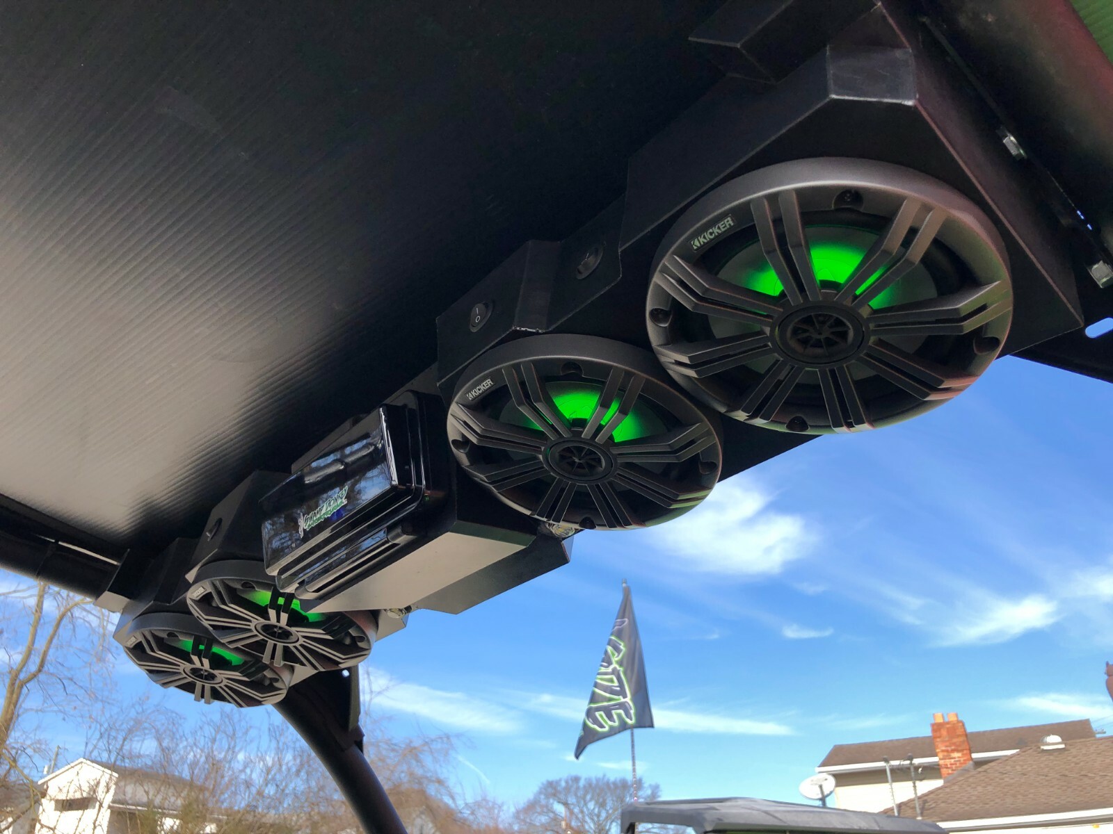 Kawasaki Teryx KRX 1000 Stereo Radio Bluetooth sound bar 4 speaker