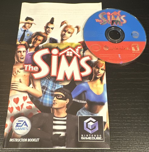The Sims Nes Nintendo GameCube GC CIB Complete Case & Manual Book Nice Game Disc - Picture 2 of 5