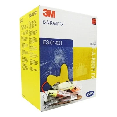 3M ES-01-021 EARsoft FX Foam Corded Earplugs - Various Quantity