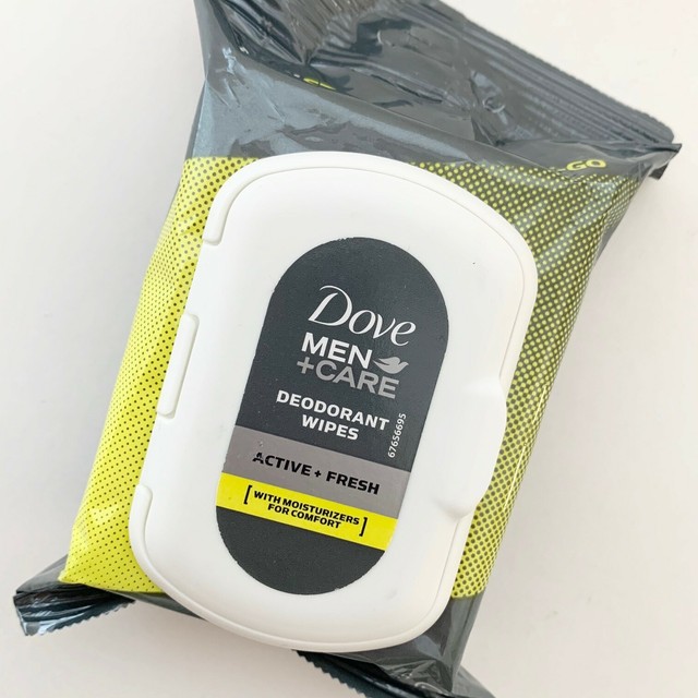 NEW Dove Men + Care Deodorant Wipes Active + Fresh w/Moisturizes 25 ea