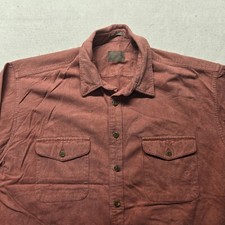 St Johns Bay Button Up Shirt Long Sleeve Chamois Cloth Outdoor Adult Men's XL