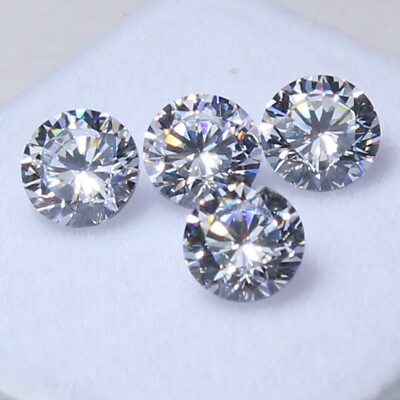 Natural 0.68 Ct DE Color VVS1 3.50 mm Round Brilliant Cut White Diamond 4 Pc Lot