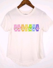 Care Bears Tan Graphic Print Short Sleeve T-Shirt - Junior's Size Medium 7-9