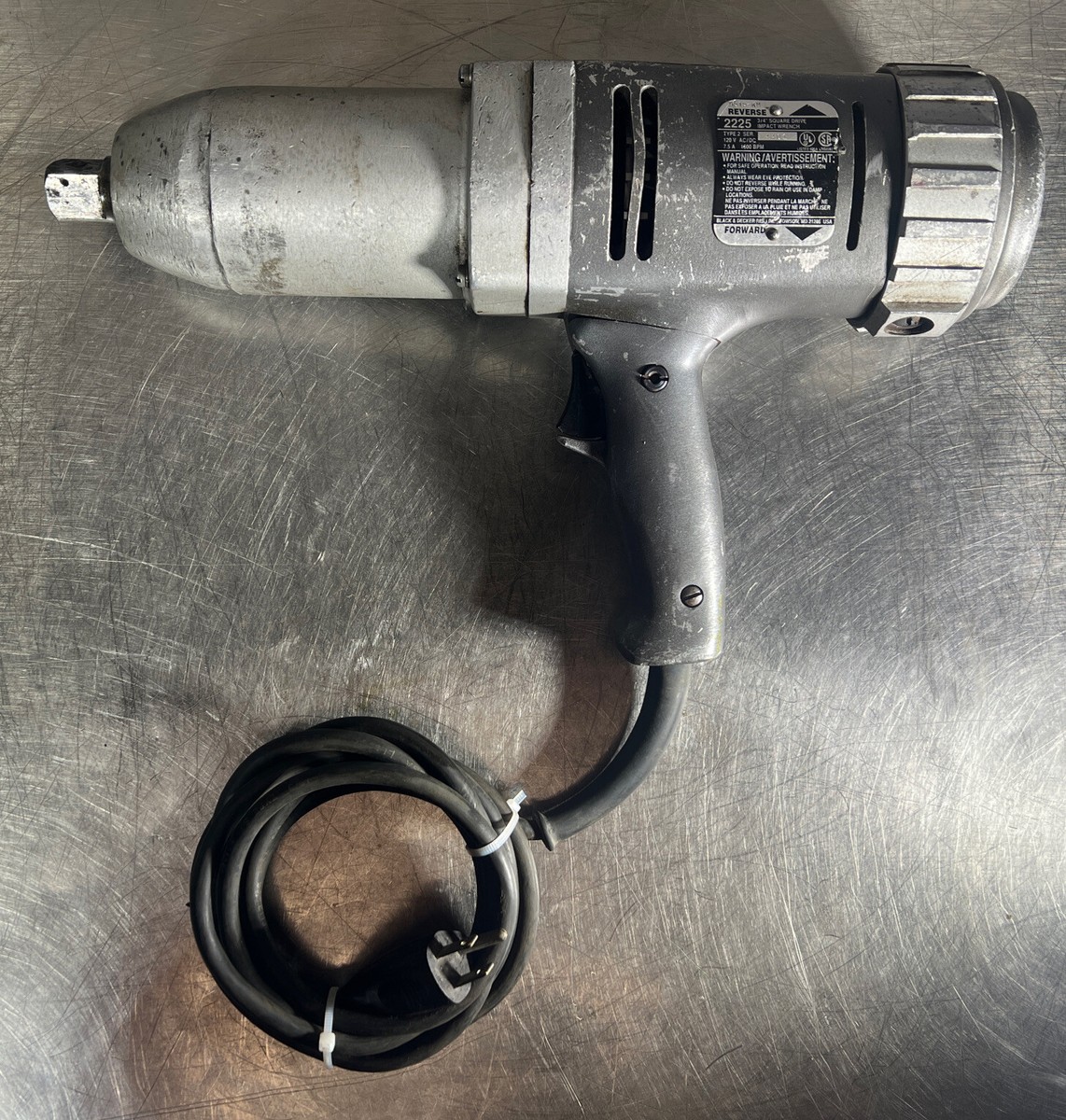 Black and Decker Model 2225 3/4 Square Drive Impact Wrench