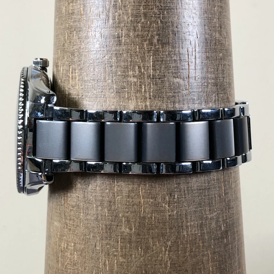 Anne Klein Women AK/3215 Fashion Gray Dial Two Tone Quartz Analog 37mm Watch 7" - Image 3 of 4