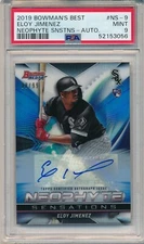 2019 BOWMAN'S BEST ELOY JIMENEZ NEOPHYTE SENSATIONS AUTO #88/99 RC PSA 9 ROOKIE 