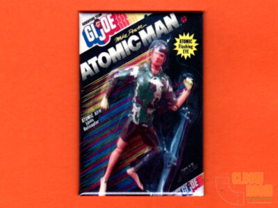 GI Joe Atomic Man Mike Power 2x3'' fridge/locker magnet box art Adventure Team