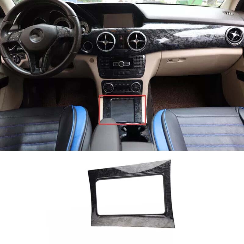 For Mercedes-Benz GLK Car Console Gear Storage Box Cover Trim Wood Grain 13-2015