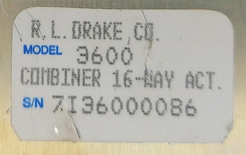 Drake AC16 3600 Active Combiner 16-Input Signal combiner - Picture 11 of 11