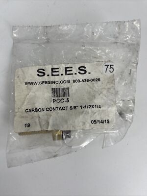 S.E.E.S. Carbon Contact 5/8''  1-1/2 x 1/4 Elevator Repair Part NEW IN PACKAGE