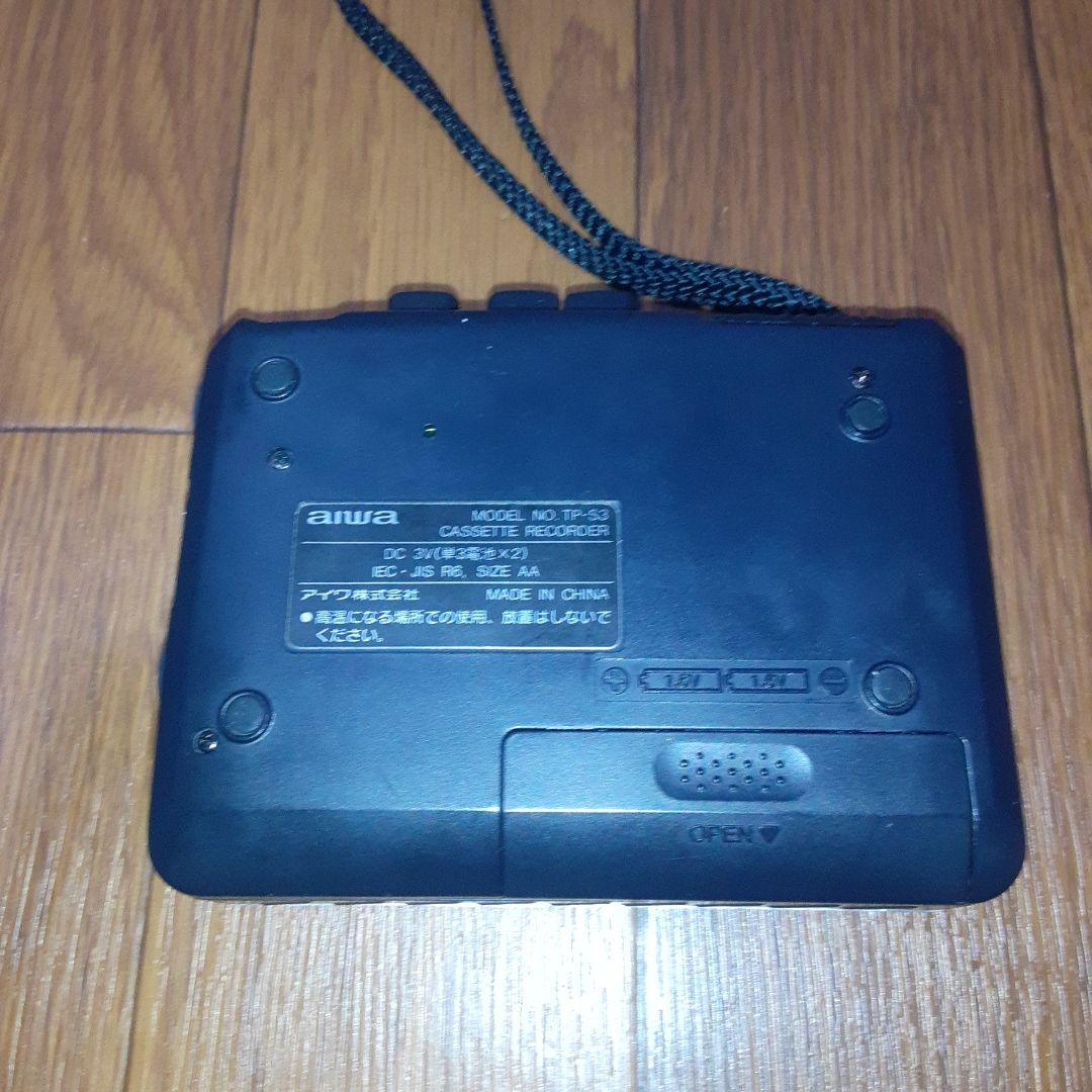 Aiwa cassette tape record & player TP-S3 junk for parts from JAPAN