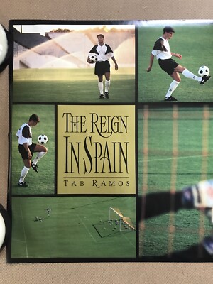 Original Vintage 1990s Nike Reign In Spain Tab Ramos Soccer Poster