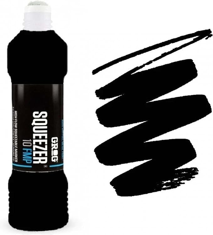 Grog 10 Squeezer - 10mm Refillable Paint Marker Pen - Supplied By Graff-City (De