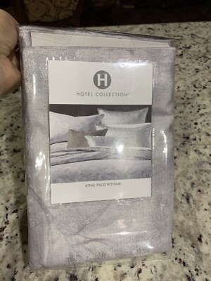 Hotel Collection Autumn Leaf King Pillow Sham Grey $135