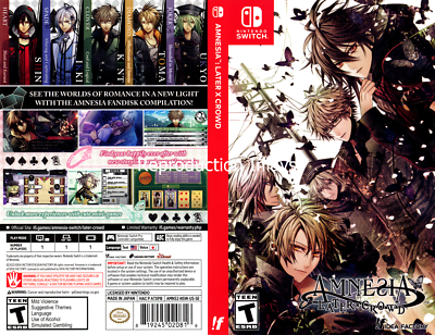 AMNESIA Switch LATER×CROWD 新品 限定版 二個セット Amnesia: Later X Crowd - Limited Edition - Nintendo Switch