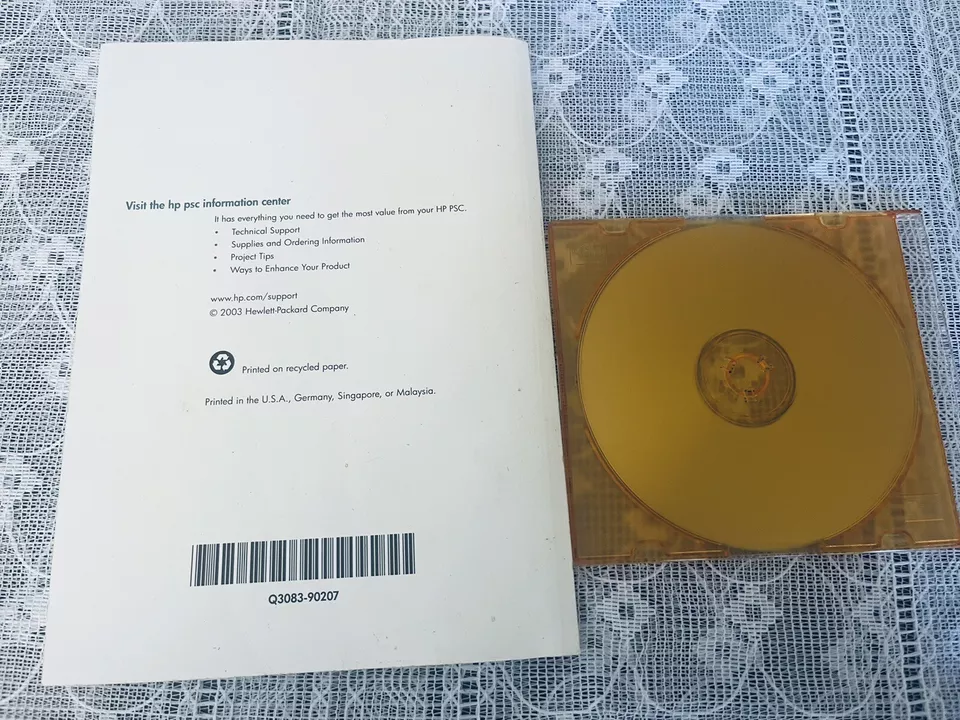 HP PSC 2400 Photosmart Series All in One Print Reference Guide / 2003 CD - Image 4 of 4