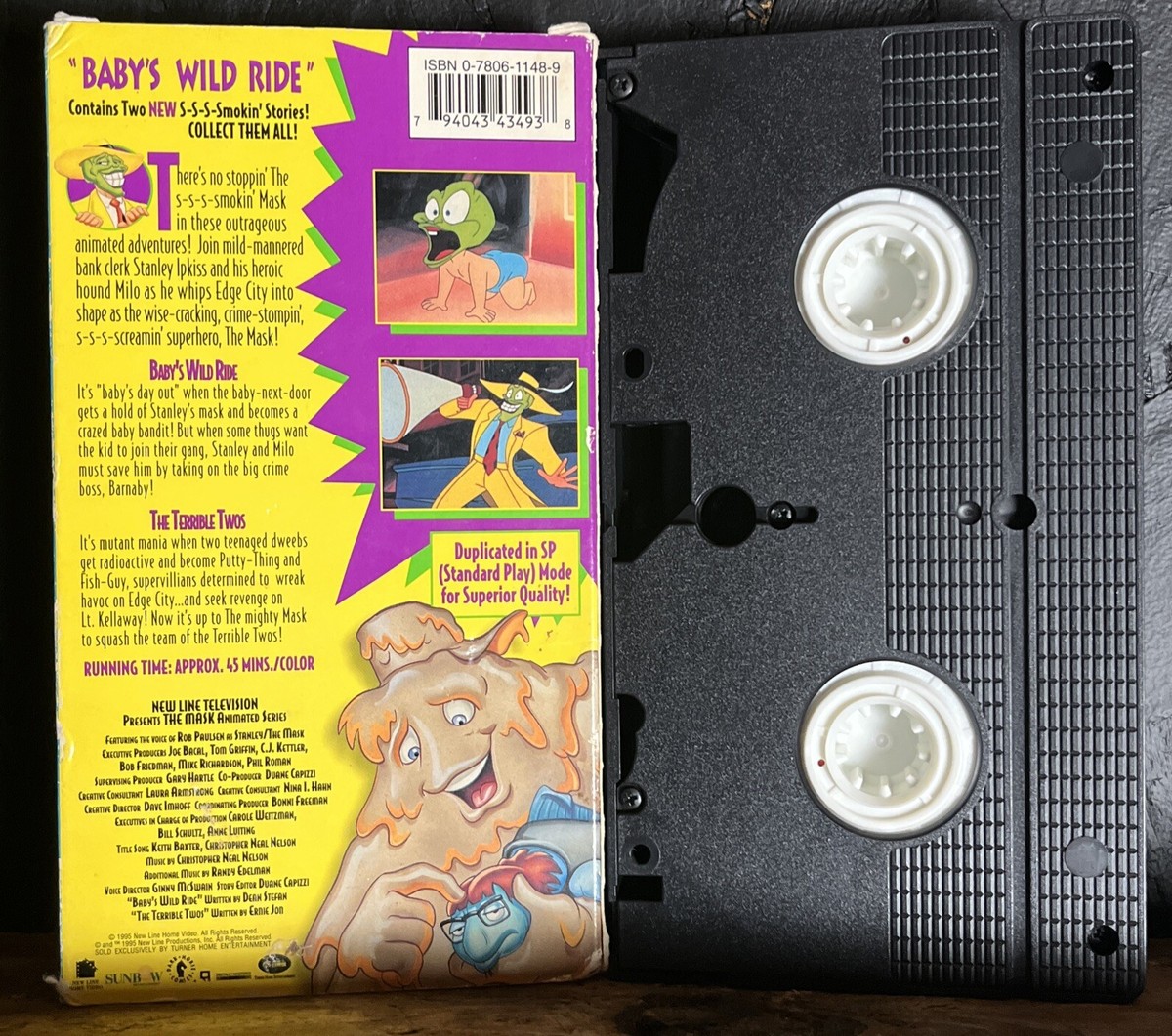The Mask VHS Animated Series Baby's Wild Ride (1995) FREE SHIPPING