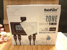 RAINPOINT Sprinkler Timer, 4 Outlets Hose Timer with Brass Inlet,  ITV405