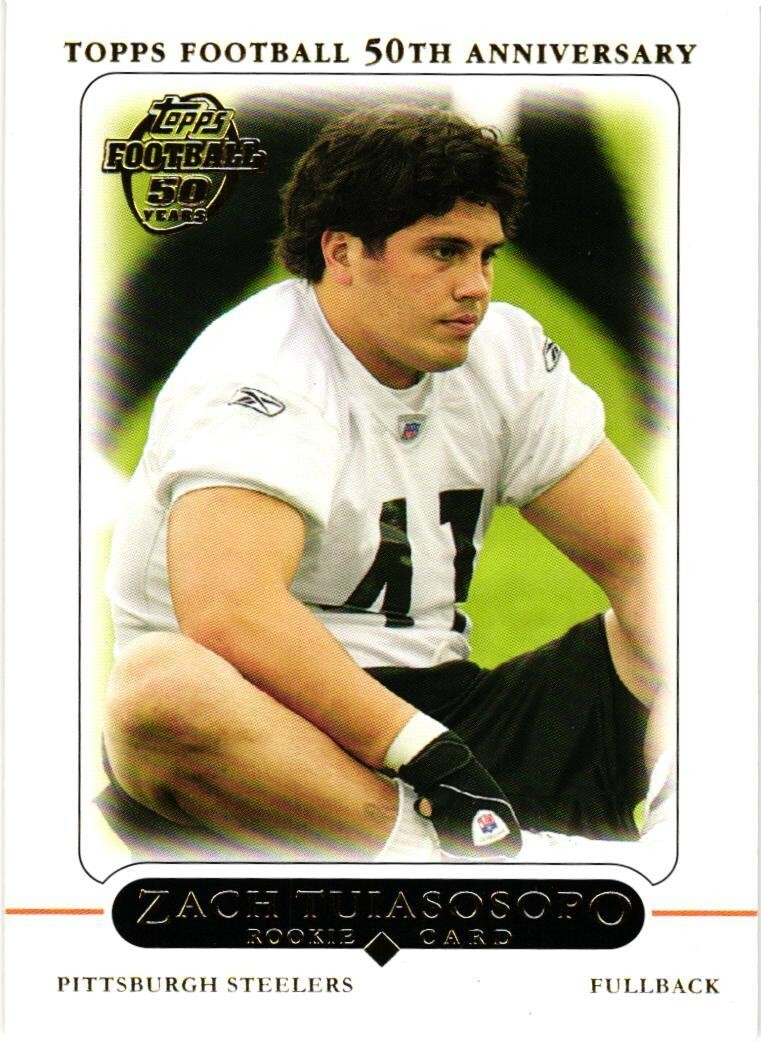 2005 TOPPS FOOTBALL ZACH TUIASOSOPO RC ROOKIE #2 OF 5 CARD $0.99