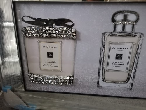Jo Malone 3D Perfume Bottle Liquid Glitter Art Picture in Mirror frame - Picture 5 of 5