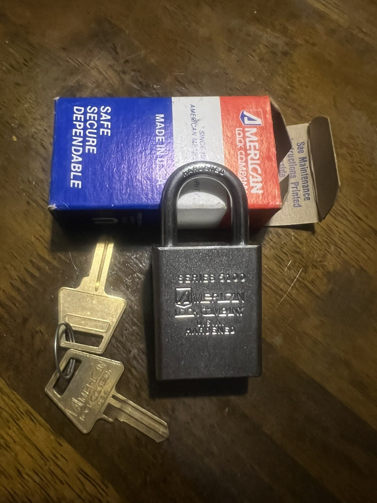 American Lock Company Hardened Padlock With 2 Keys eBay