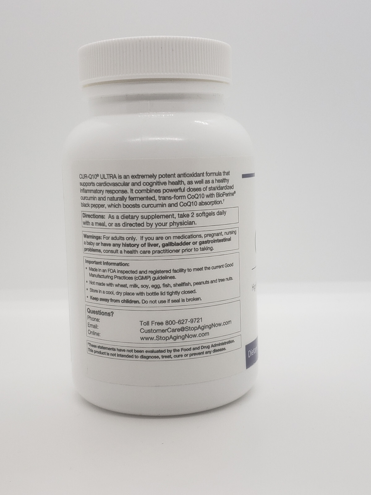 CURQ10 ULTRA Curcumin High Antioxidant Curcumin CoQ10 Complex Stop