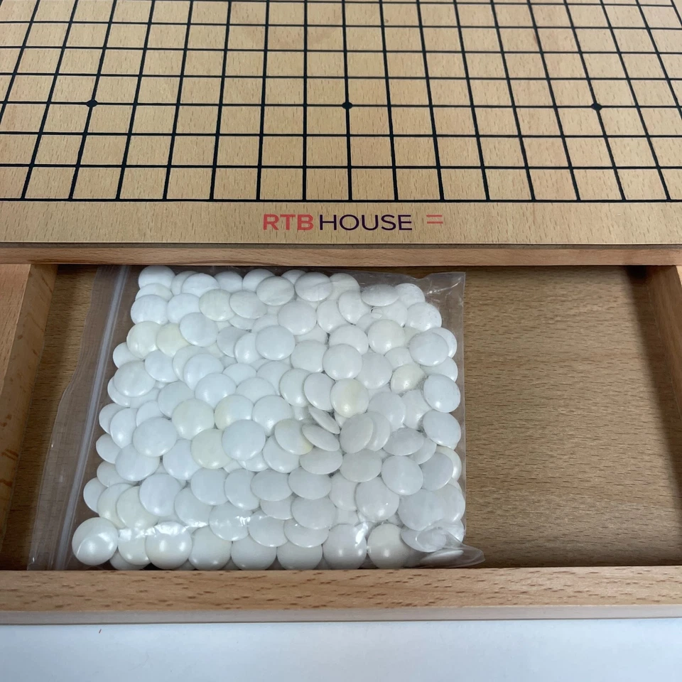 RTB House GO Game Wooden with Drawers White Black Chips with Instructions - Image 2 of 4