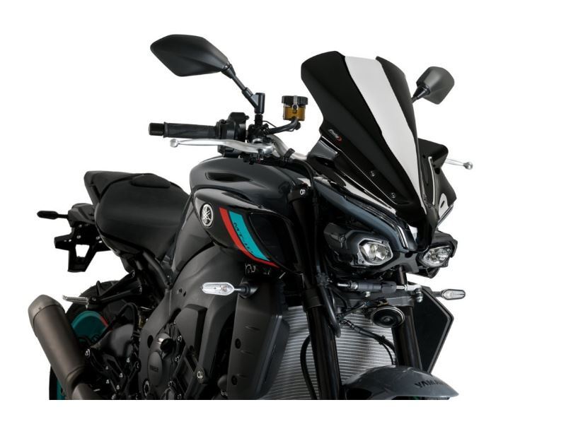 Puig Black New Generation Touring Screen Yamaha MT-10 2022-2025