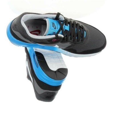 blue black trainers
