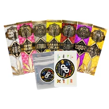 Billionaire Wraps Natural Rolling Paper 7 Variety Flavor + Smell Proof Bag+ Card