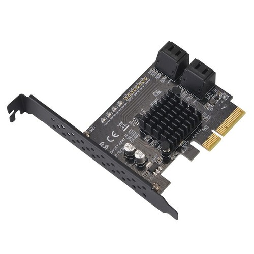 PCI Express x4 to 4Ports SATA 3.0 PCI-E Expansion Card Marvell 88SE9230 Chipset - Picture 5 of 8