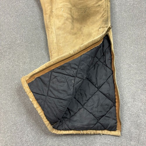 Mono Carhartt Peto Adulto 44x30 Bronceado Acolchado Pato Babero Doble Rodilla Para Hombres* - Imagen 8 de 12