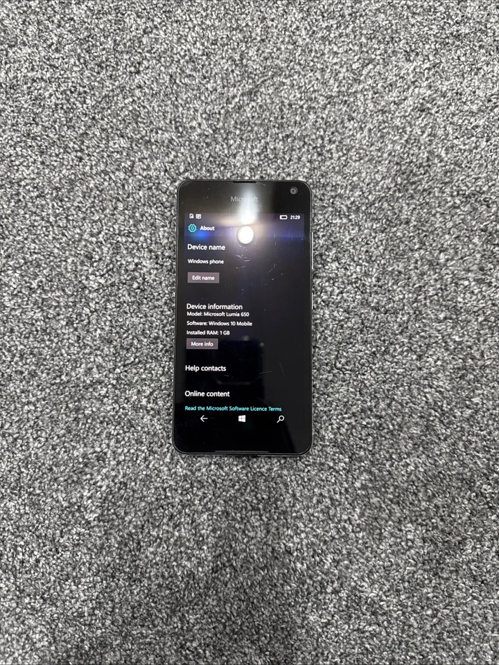 Microsoft Lumia 650 RM-1152 Black Vodafone 16GB 1GB RAM Windows Cheap Smartphone - Image 4 of 4