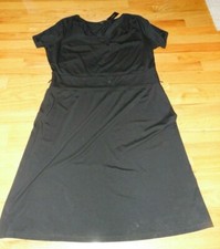 Talbots Black Dress Sz X Short Sleeves New with Tags 109