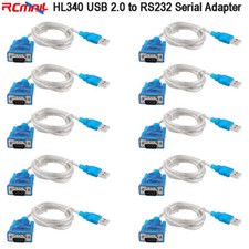 10pcs HL340 USB 2.0 to RS232 Serial Cable Converter Adapter for Window 7 8 10