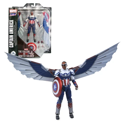 Disney/Marvel Select - Capitán América - Edición de Coleccionista - Figura de acción 