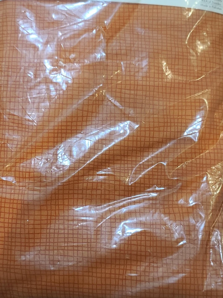 Juego de 3 fundas nórdicas IKEA TINE Full Queen canela naranja fundas de almohada algodón NUEVO Foto 3 de 4