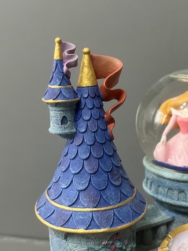 Disney Snow Globe Princess Castle Lights Up Musical Large Cinderella Ariel - Picture 14 of 17