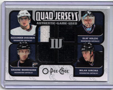 ALEX OVECHKIN KOLZIG MORRISONN JURCINA 06/07 O-Pee-Chee OPC Quad Jersey #KMOJ