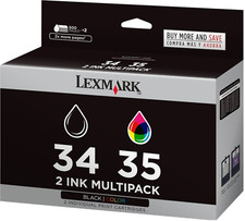 New Genuine Lexmark 34 35 2PK Ink Cartridges ...