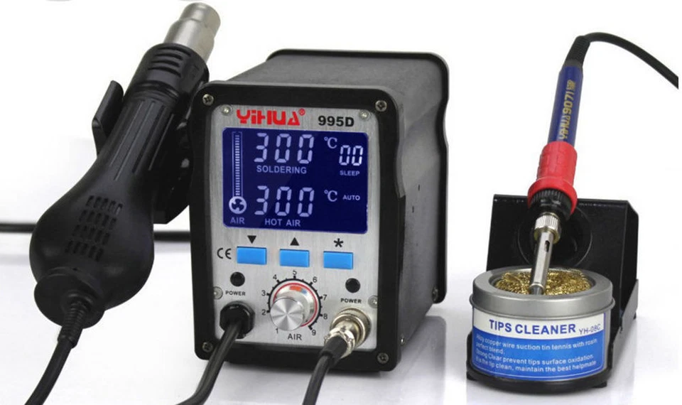 YIHUA 995D Soldering Station Used For Motherboard Repair Tool 110V or 220V - Image 3 of 4