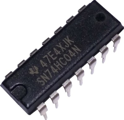 Techmahoday® SN74HC04N 7404 IC Inverter, 74HC04, 1 Input, 5.2 MA, 2 V To 6 V, DIP-14 NOT Logic - Foto 4