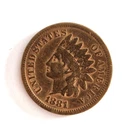 1881 Indian Head United States Coin --1 Cent-- Grade