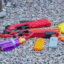 NERF Fortnite Nerf Fortnite Dart Blasters Lot w/ Magazines 2019 MPN E7511