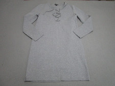 J.Crew Mercantile Sweater Dress Womens M Gray Minimalist Comfort travel