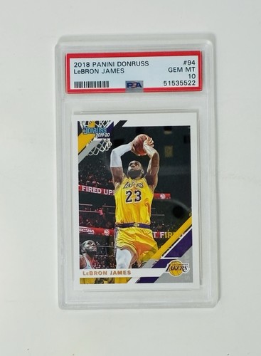 Panini 2019-20 Donruss LeBron James #94 Los Angeles Lakers Graded Card