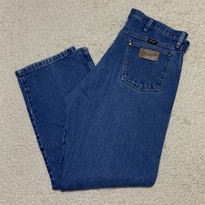 Wrangler Jeans Mens 36x30 13MWZ Cowboy Cut Original Fit Blue Denim Western