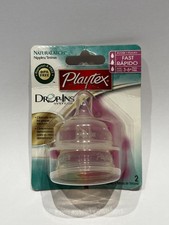 PLAYTEX Drop Ins FAST FLOW SILICONE NATURaLATCH NIPPLES New In Package